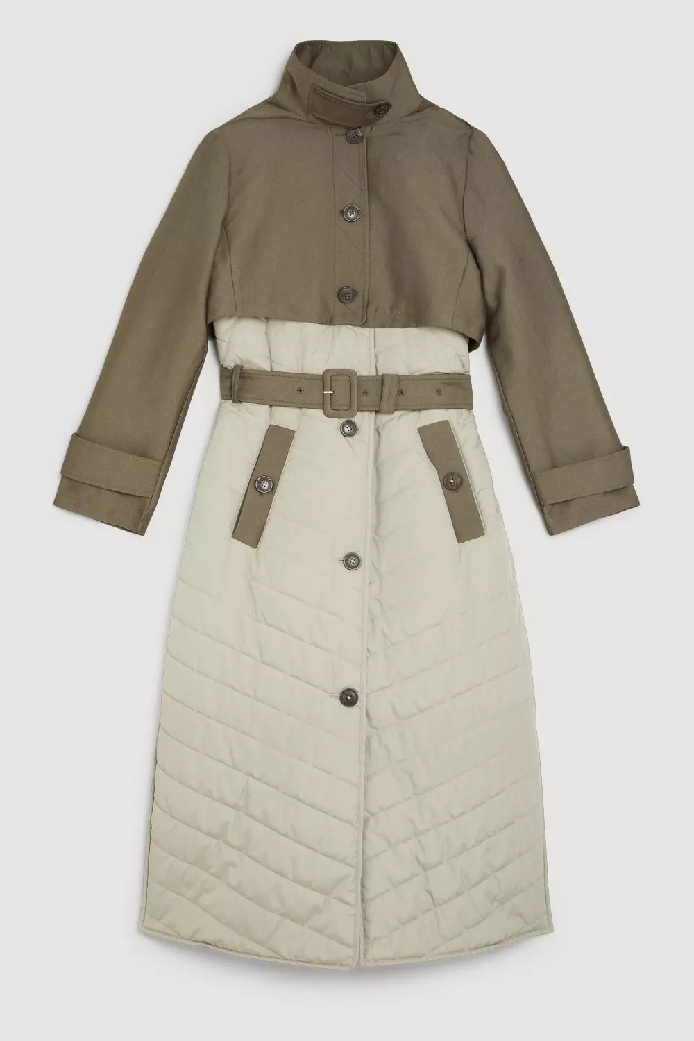 Padded trench coat hotsell