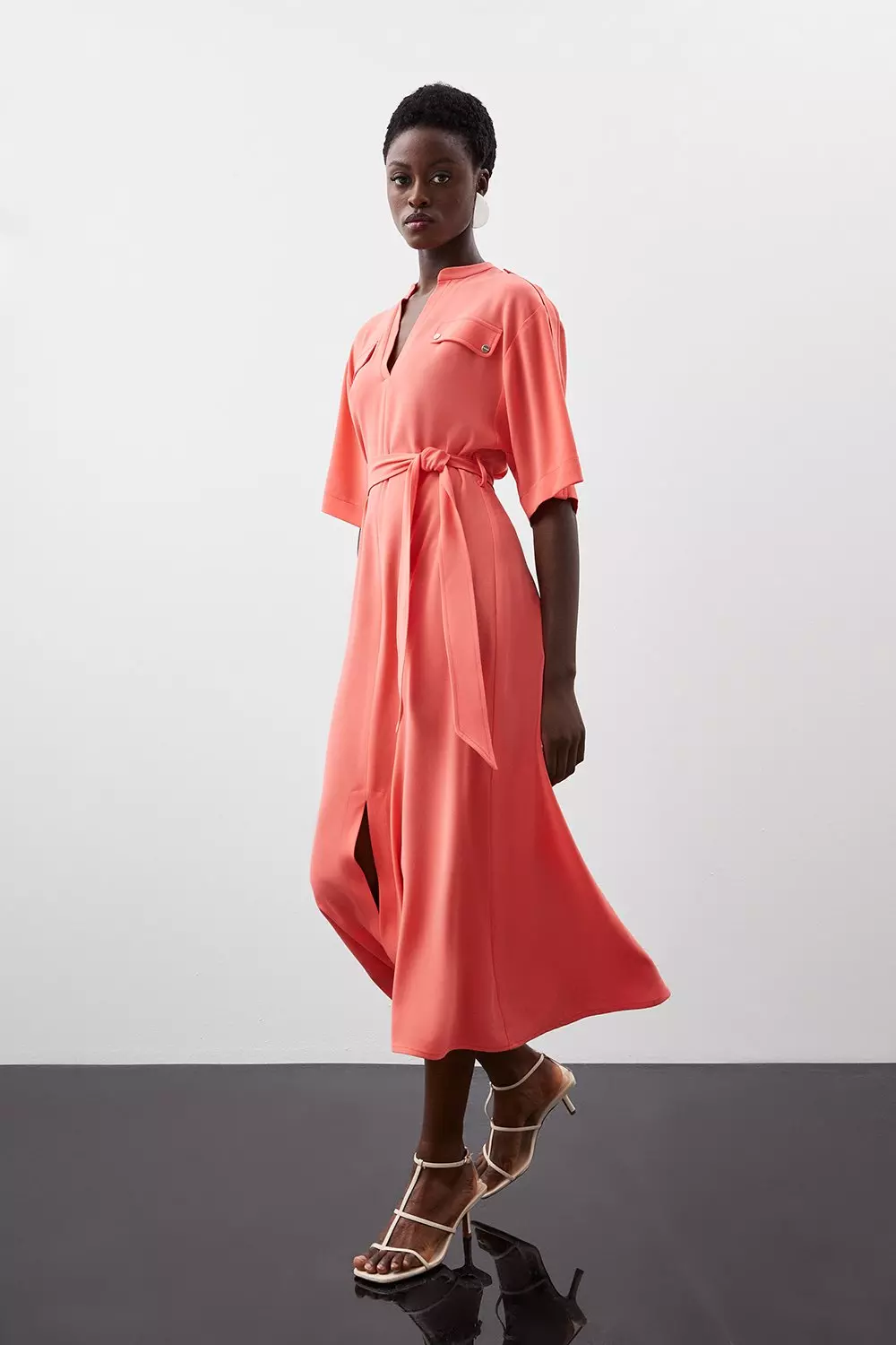 Karen millen coral dress hotsell