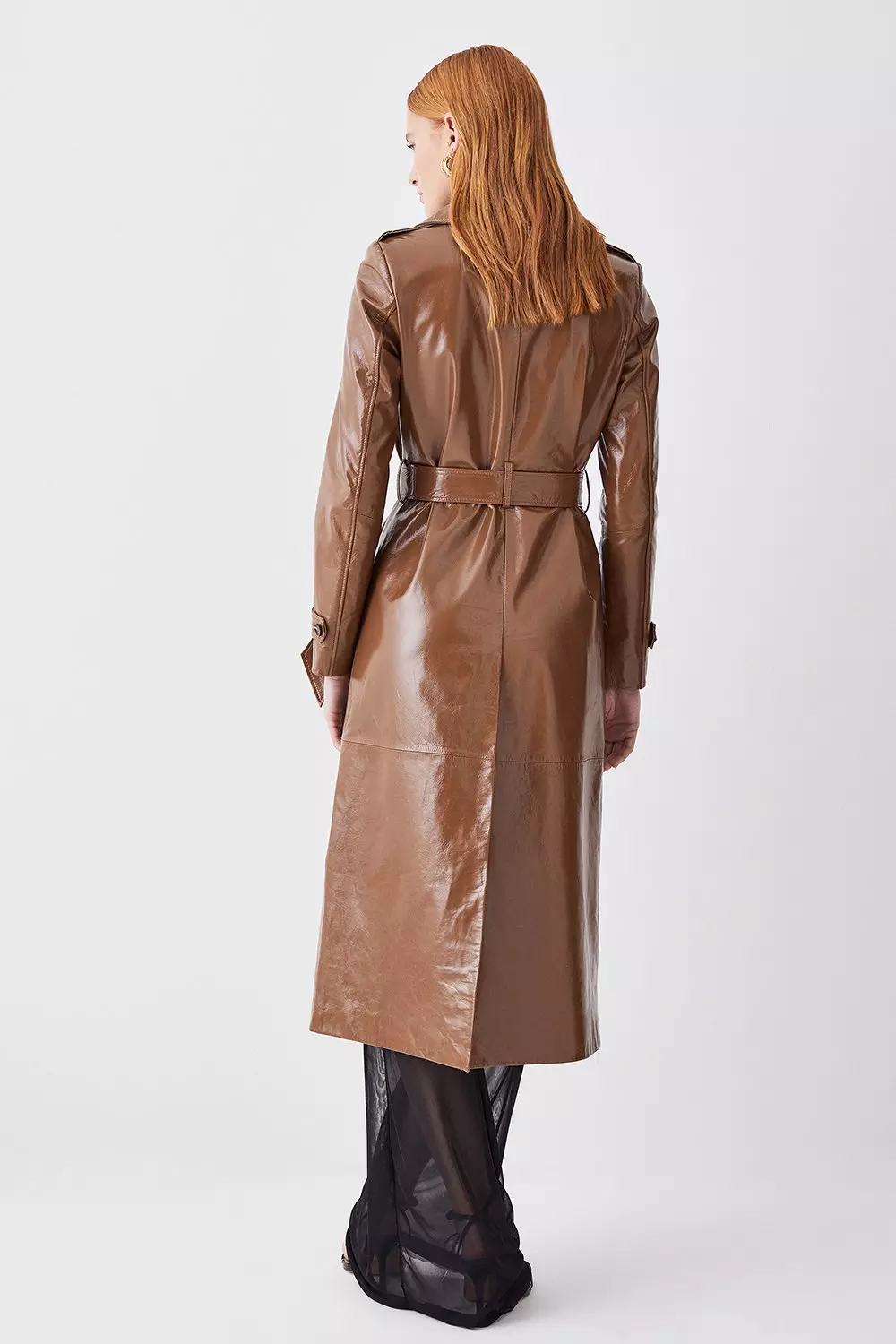 Patent Leather Trench Coat Karen Millen