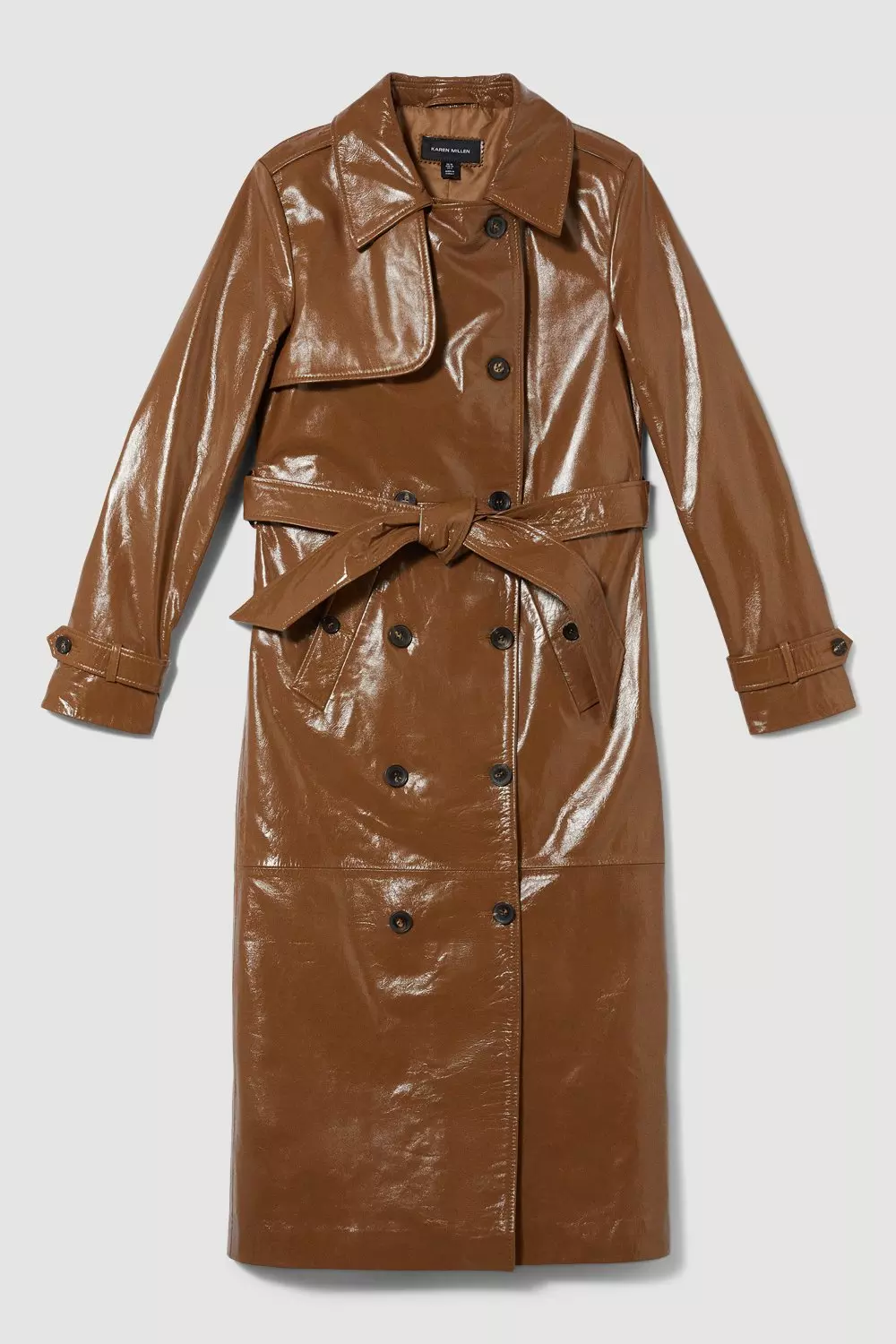 Patent Leather Trench Coat Karen Millen