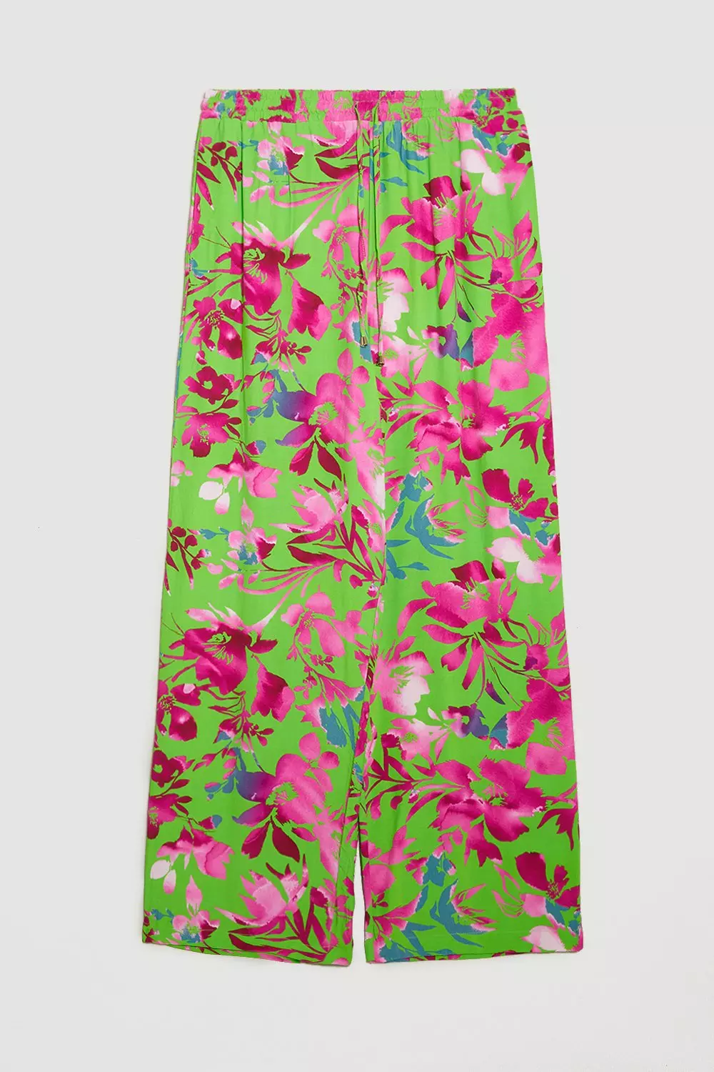 【KAREN MILLEN】プリントコットンボイルビーチパンツ Printed Cotton Voile Beach Pants | Karen Millen