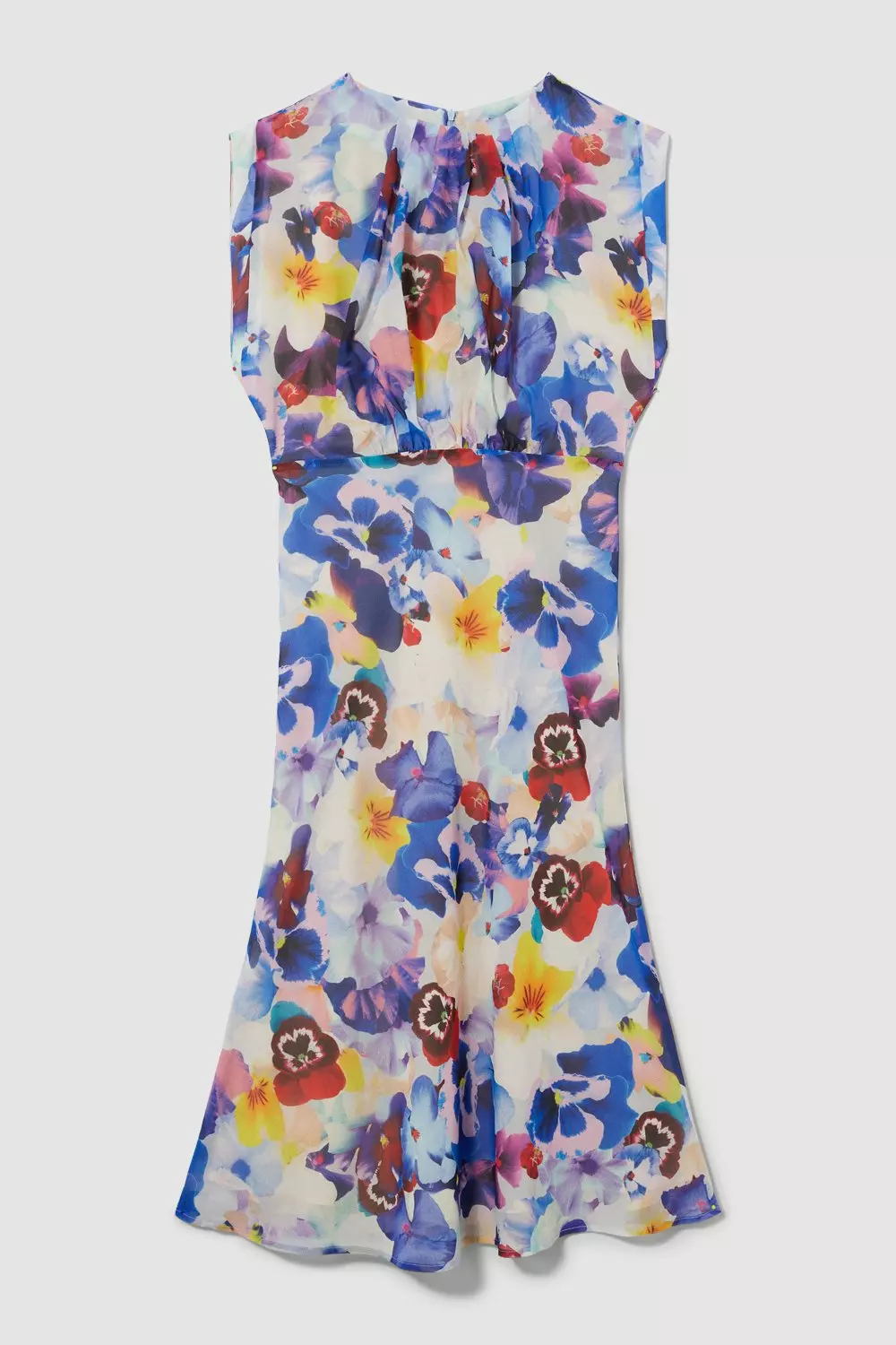Petite Floral Georgette Cap Sleeved Woven Midi Dress | Karen