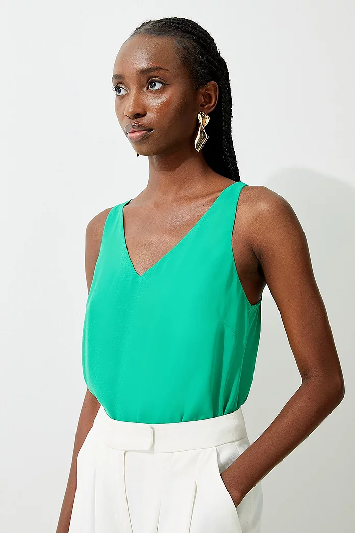 Georgette Woven Camisole | Karen Millen Georgette Woven Camisole | Karen Millen