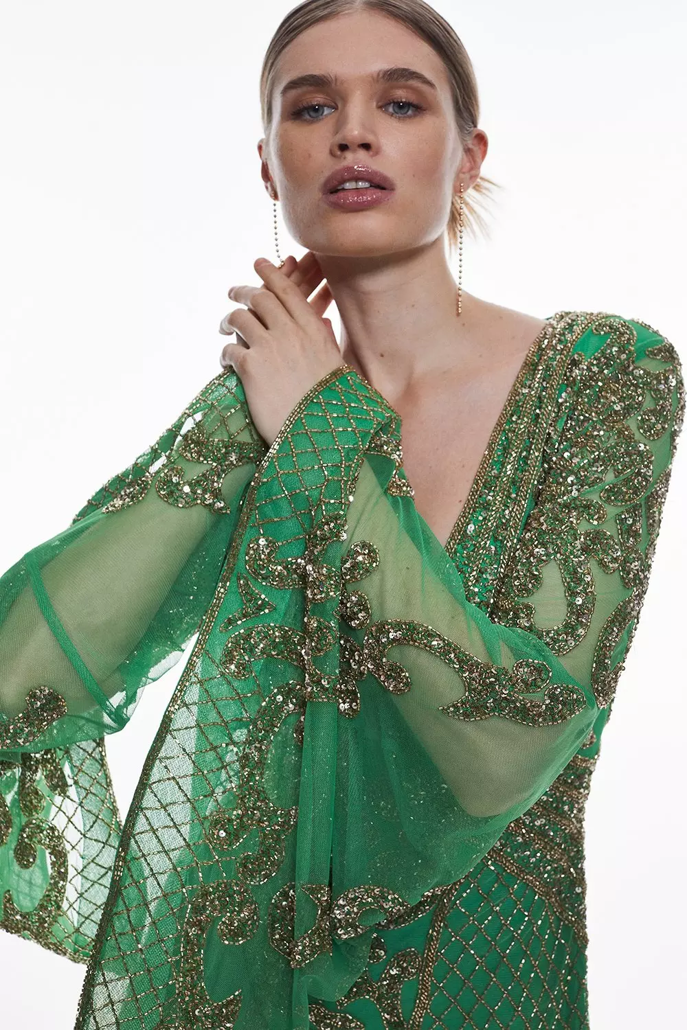 Beaded kimono dress store