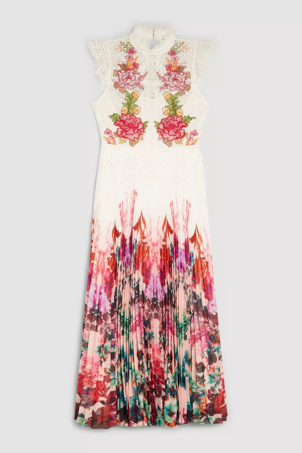 ◆Karen Millen◆Guipure Lace Mirrored Floral◆ミディドレス◆ ◇Karen Millen◇Guipure Lace Mirrored Floral◇ミディドレス◇