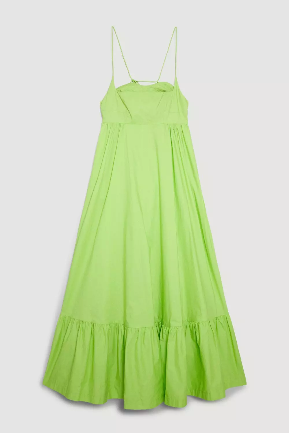 Cotton Topstitch Strappy Maxi Dress alternative image