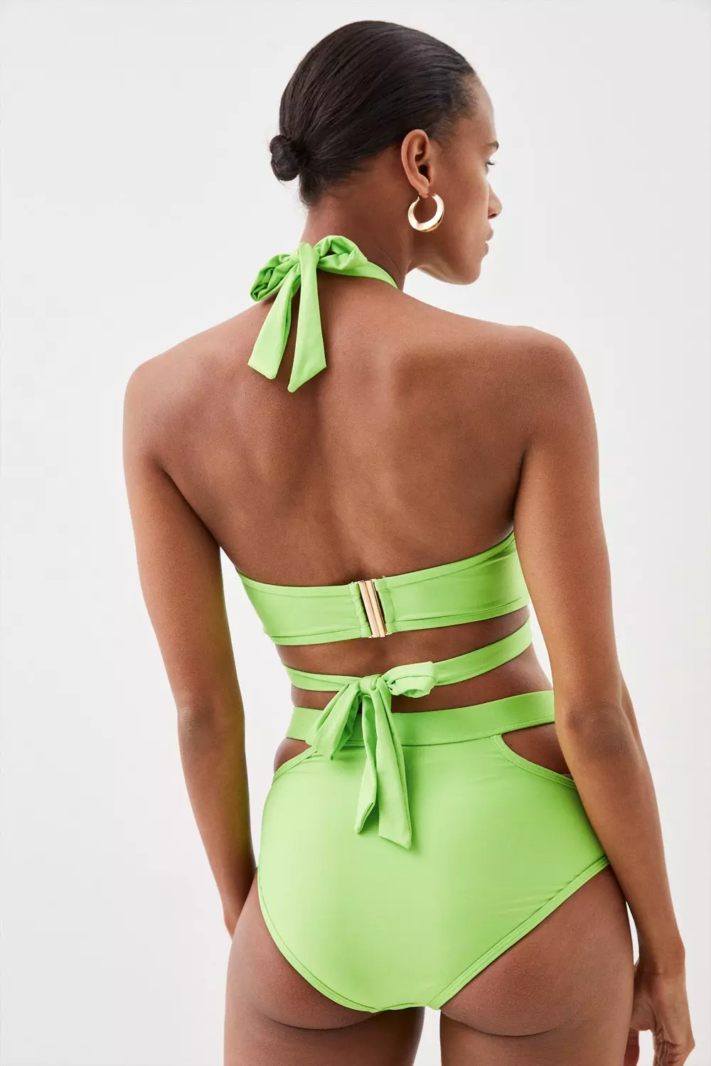 【KAREN MILLEN】装飾トリムカットアウト水着 関税込 Cut Out Bikini Bottoms | Karen Millen