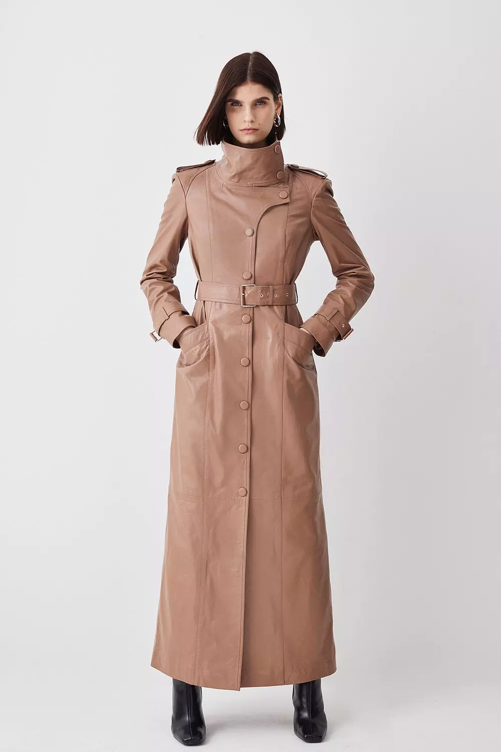 Maxi leather coat best sale