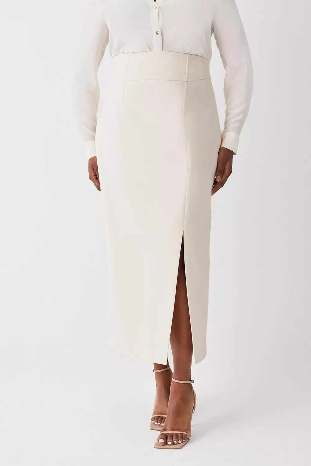 Plus size stretchy pencil skirt sale
