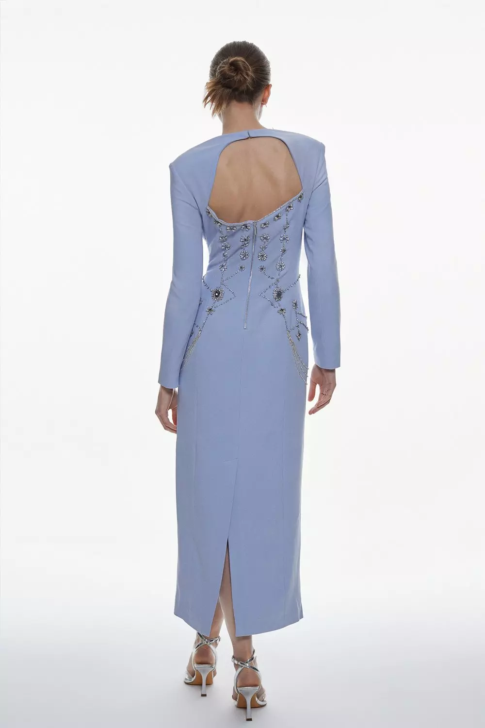 KAREN MILLEN 日本未入荷 リネン アシンメトリー ミディドレス Karen Millen(カレンミレン) ワンピース(レディース) - 海外通販