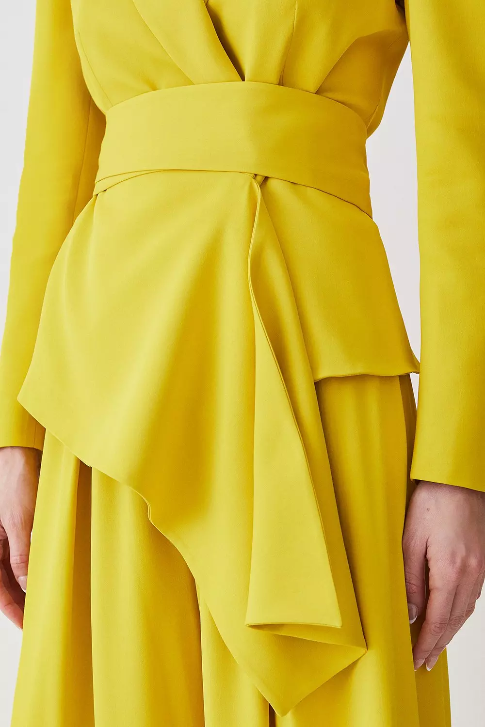 Petite Soft Drape Detail Blazer | Karen Millen