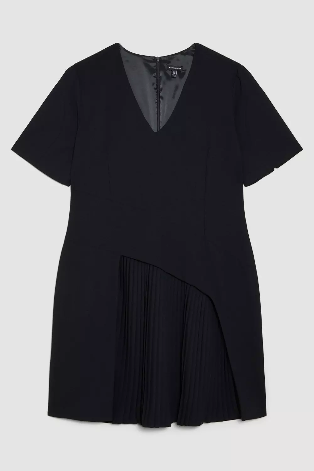 新品未使用♡Polo Pleated Mini Dress Pleated midi dress with short sleeves - Vanilla - Sz. 40-64