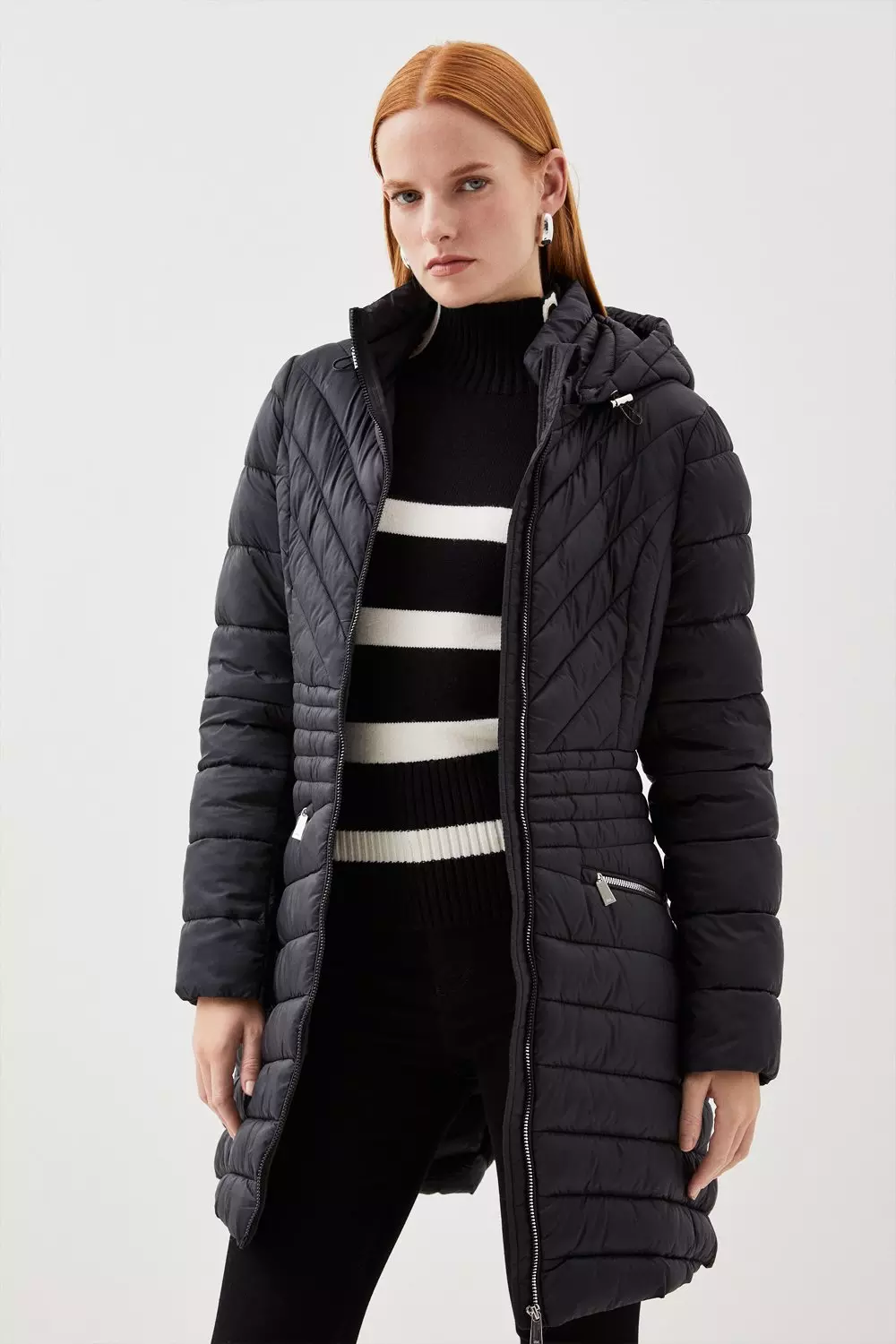 Karen millen parka coat clearance