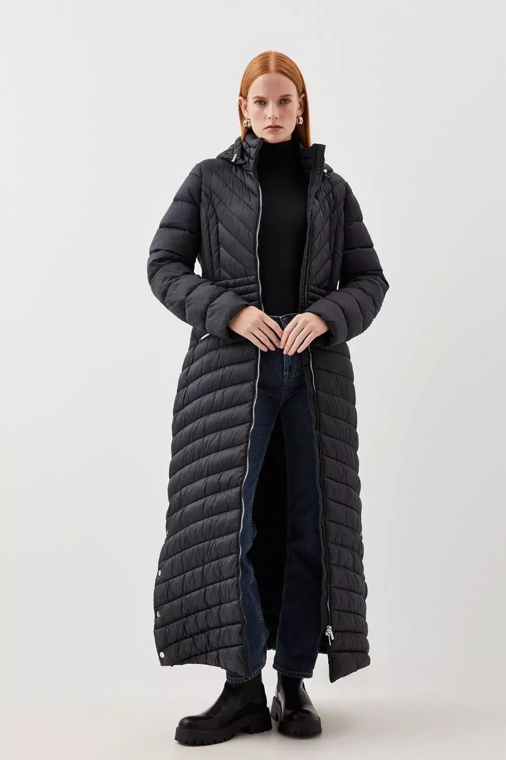 Lightweight Packable Maxi Coat Karen Millen