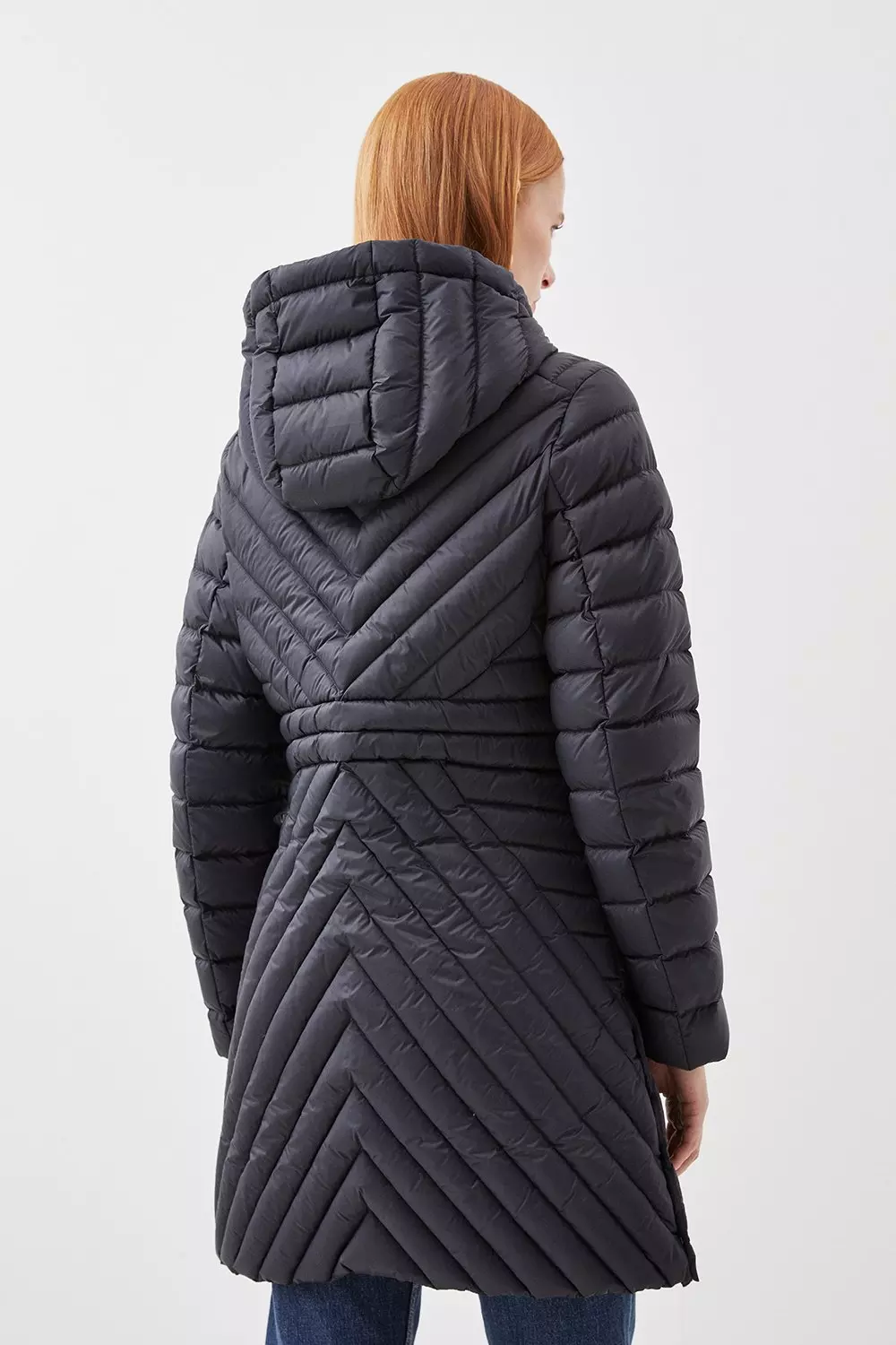 Real Down Packable Coat | Karen Millen