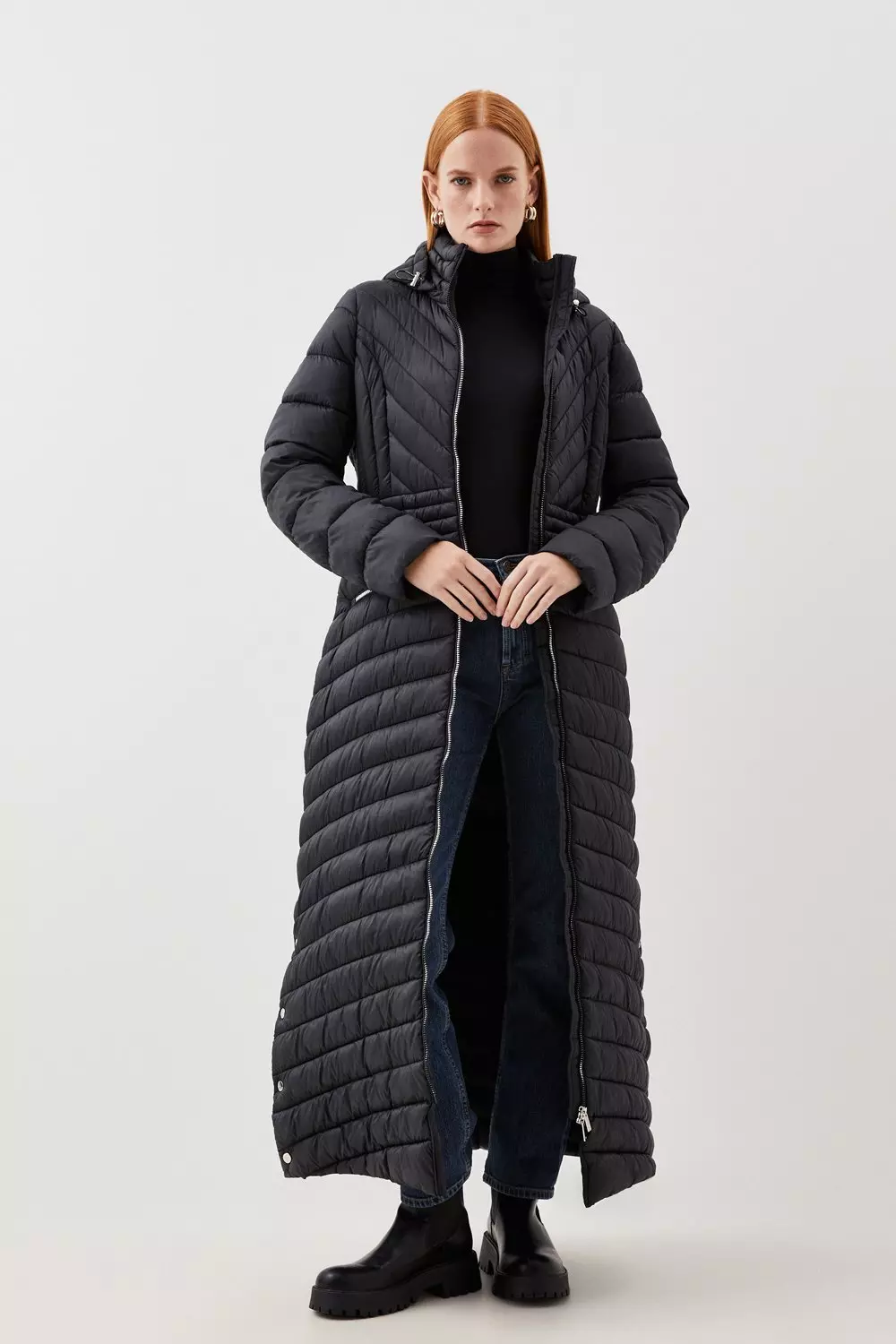 Petite long padded coat best sale