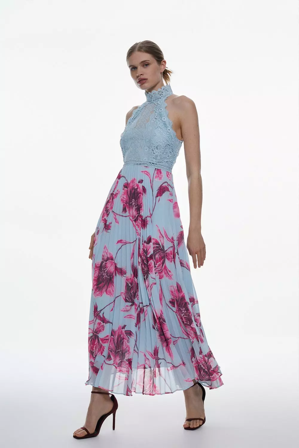 Floral pleated dress karen millen sale