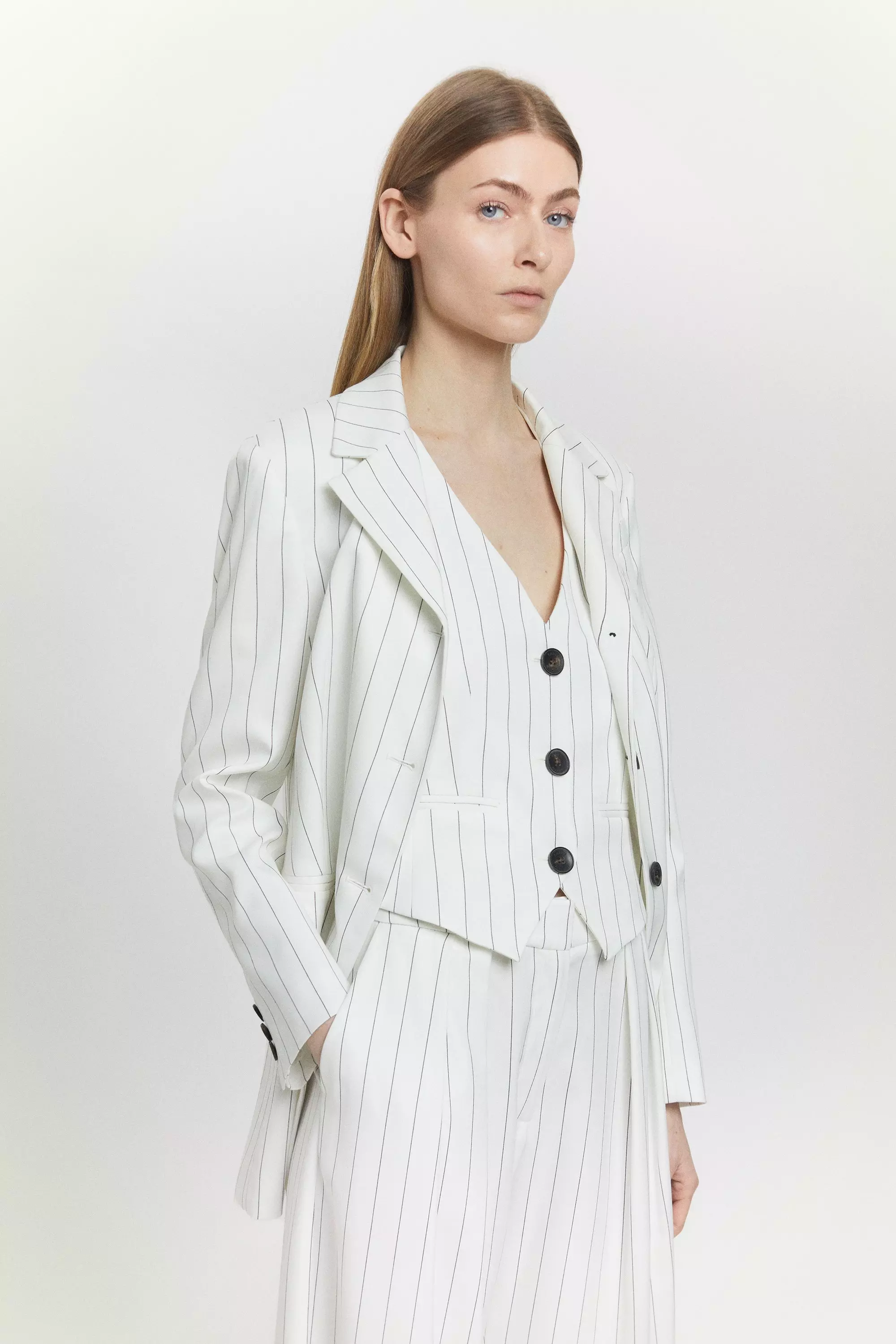 Pinstripe Vest | Karen Millen