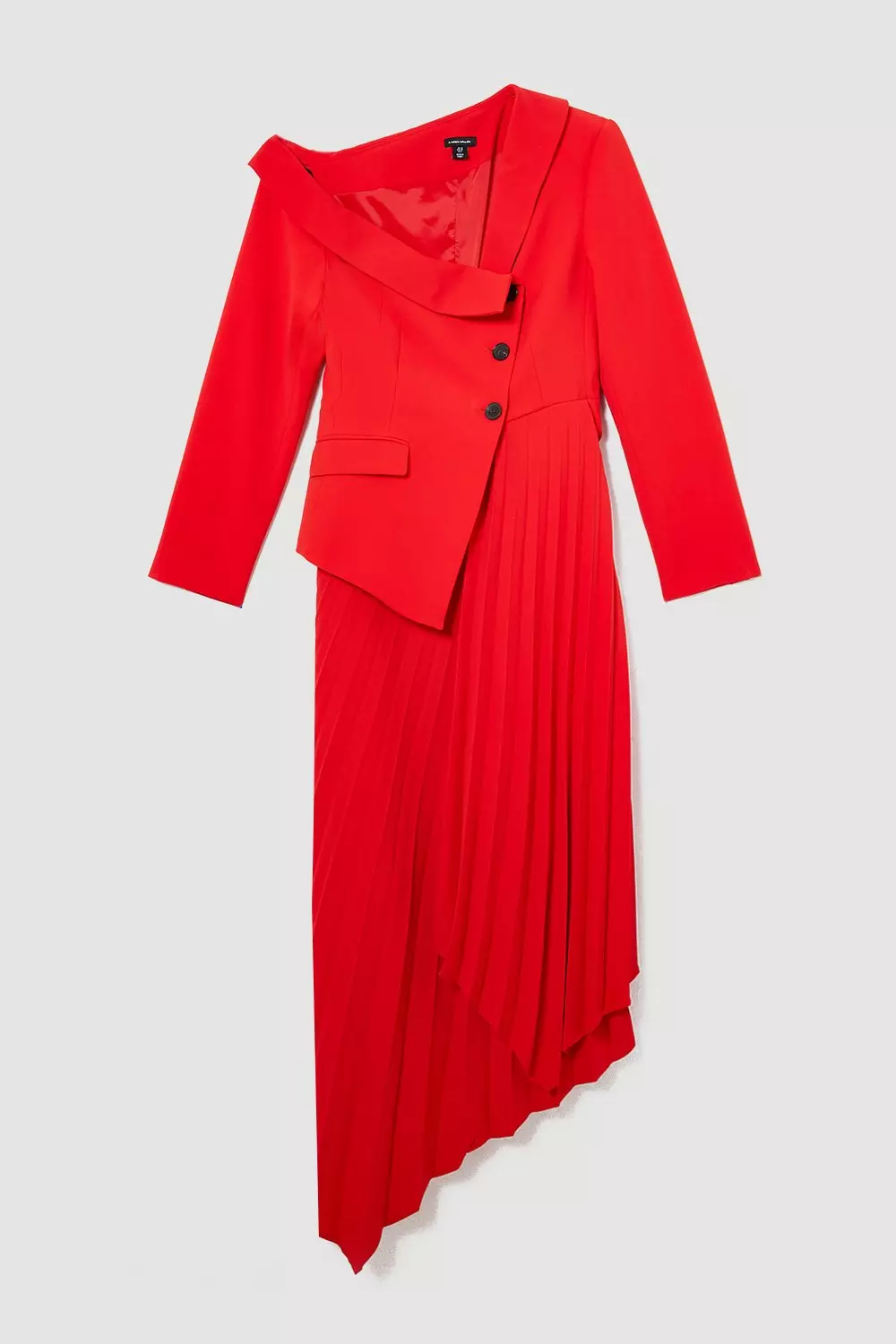 Karen millen red asymmetric dress best sale