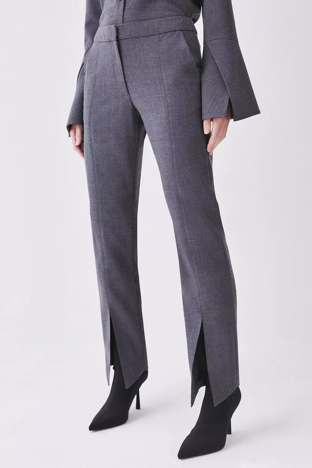 Soft Wool Flannel Tapered Pant | EILEEN FISHER