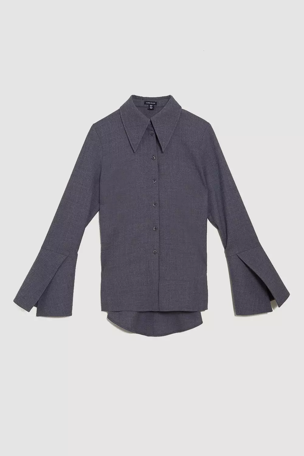 試着のみ KAYLE WOOL CASHMERE PEPLUM BLOUSE トップス