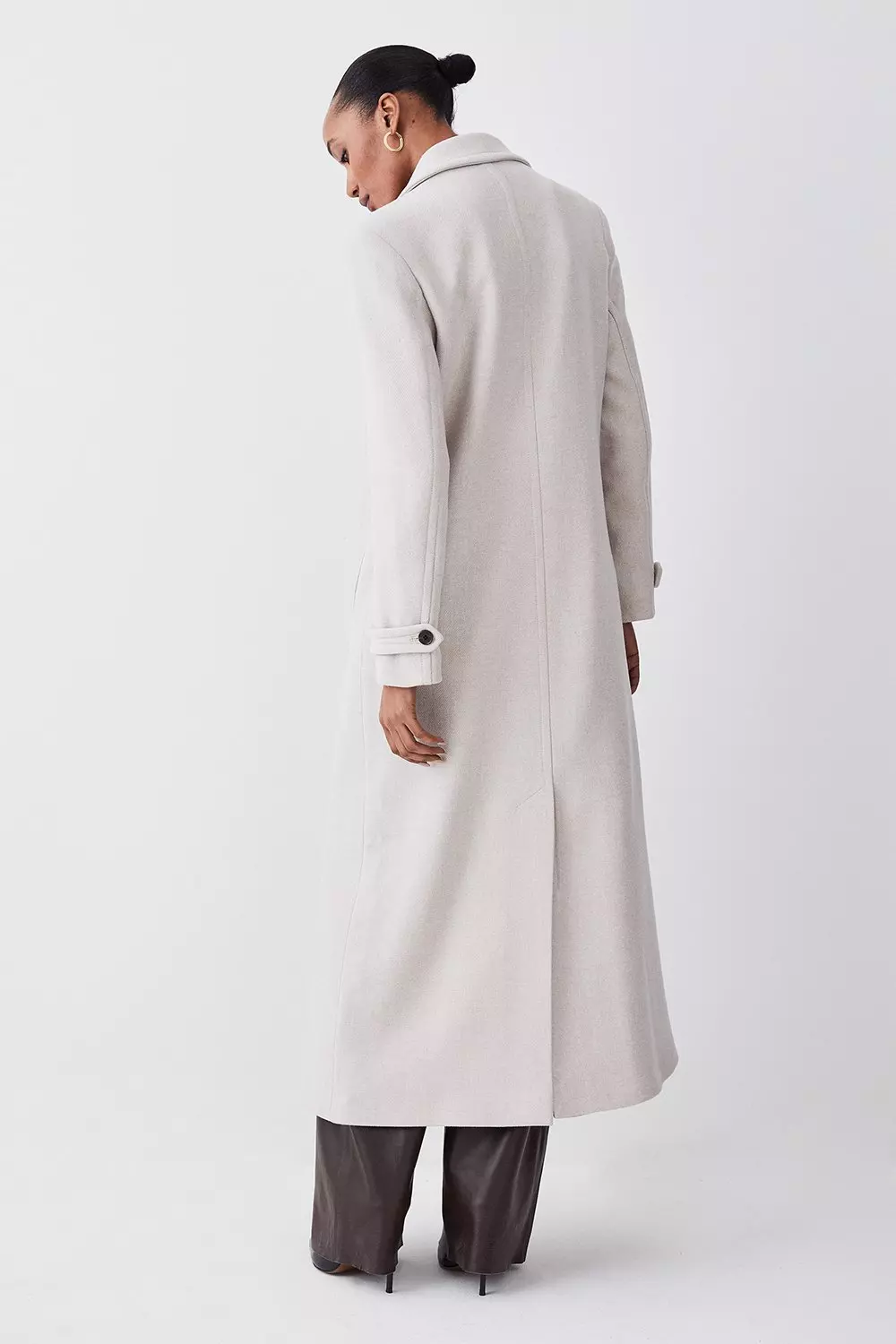 特価商品  Wool Italian Double Millen Karen | Coat Maxi Breasted ジャケット・アウター