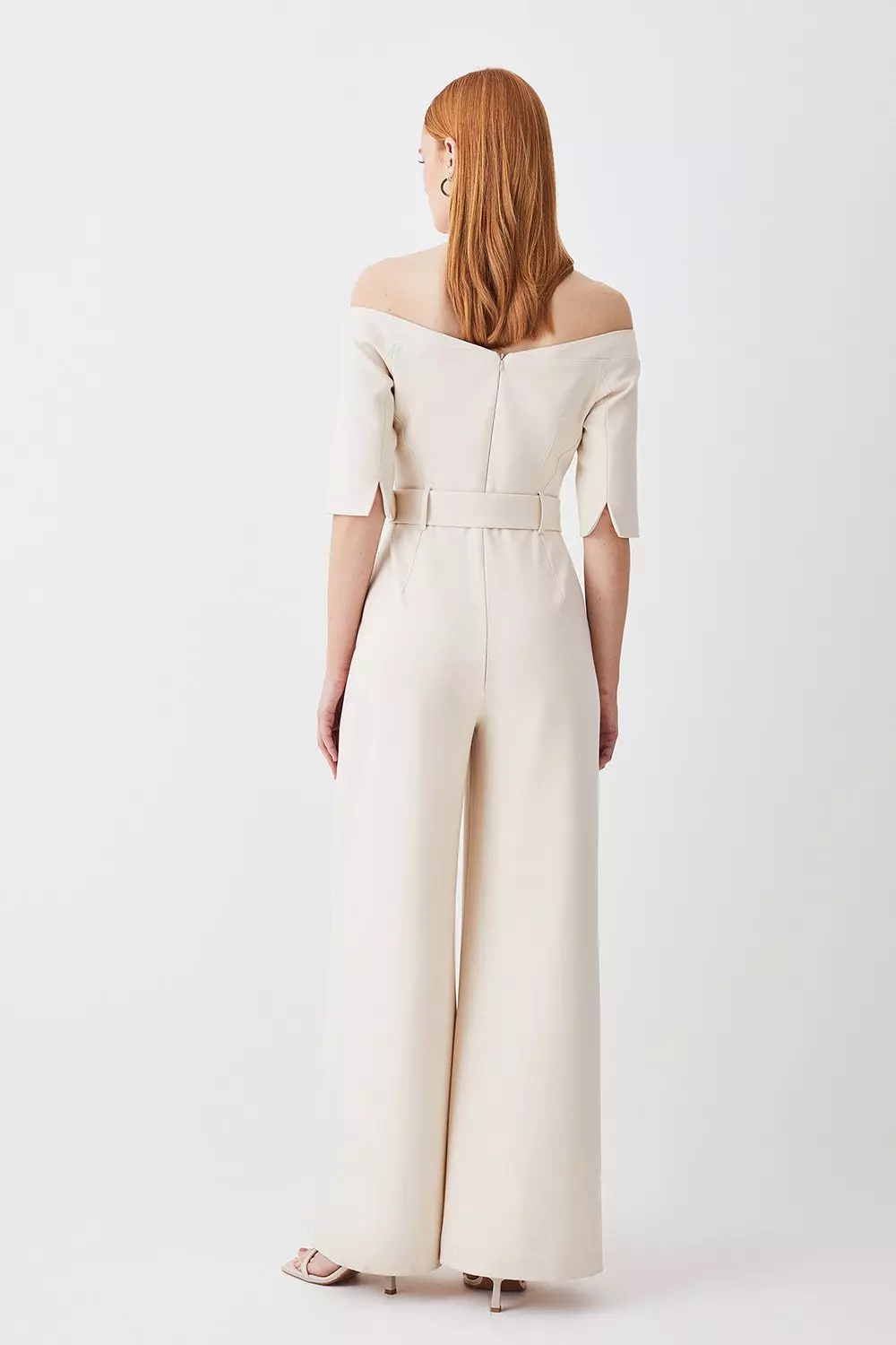 All white jumpsuit petite best sale