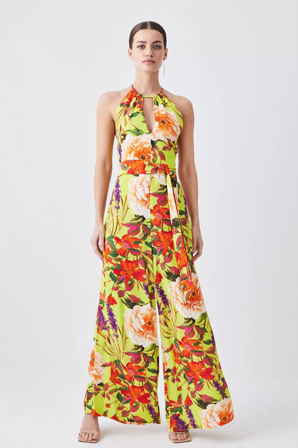 Karen millen floral jumpsuit deals