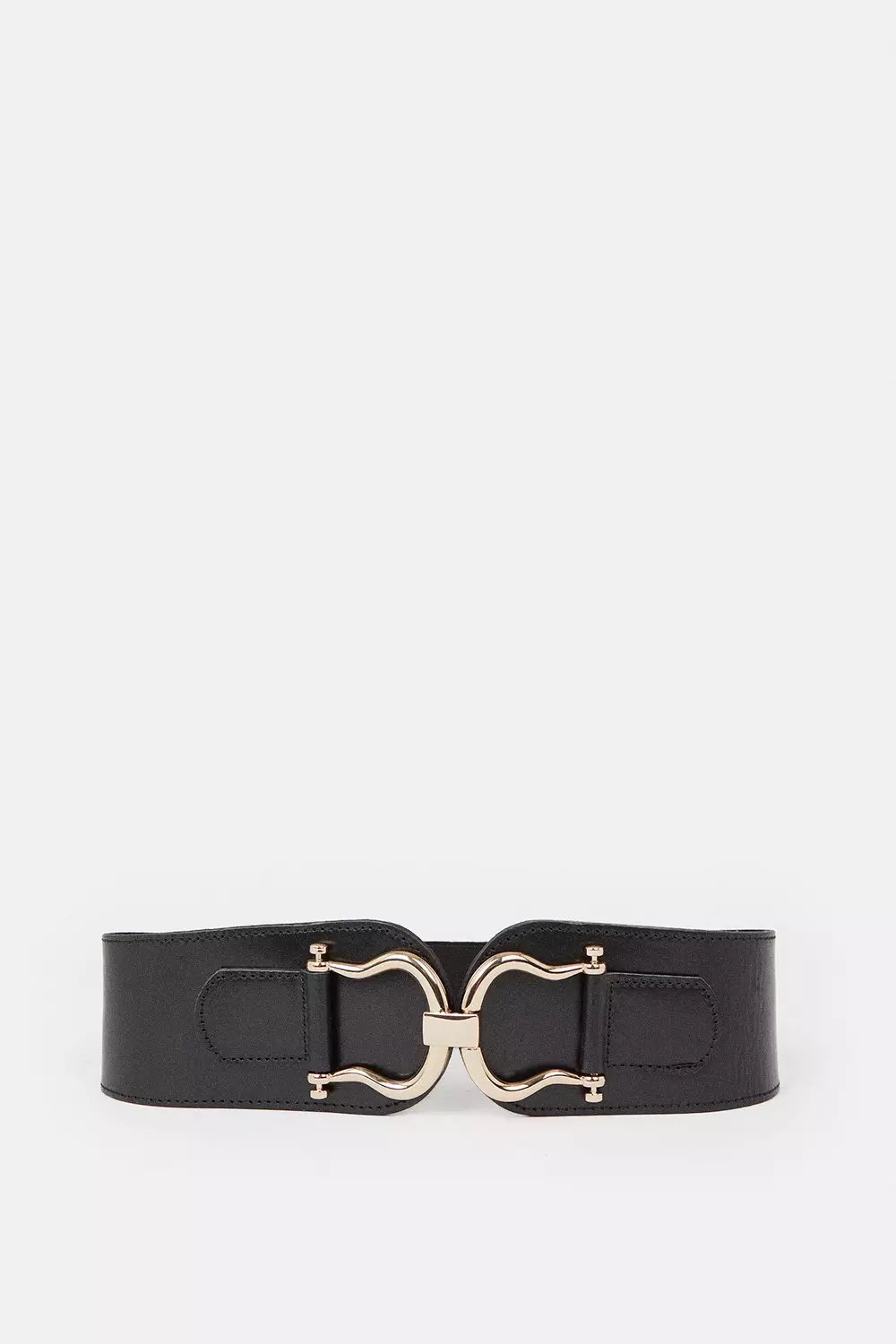 【KAREN MILLEN】レザーワイドウエストベルト 関税込 Leather Stretch Wide Waist Belt | Karen Millen