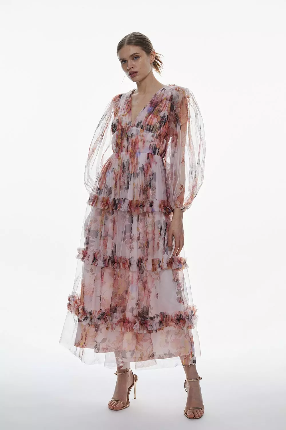 Karen millen floral maxi dress best sale