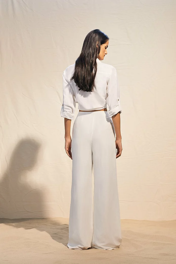 Linen Darted Wide Leg Pants | Karen Millen Linen Darted Wide Leg Pants | Karen Millen