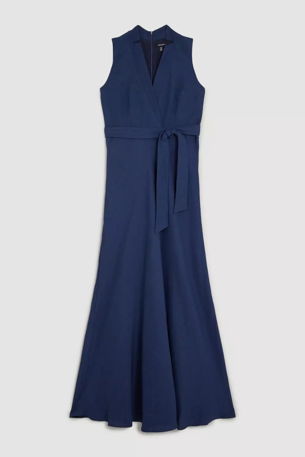 Linen Wrap Tie Waisted Maxi Dress | Karen Millen