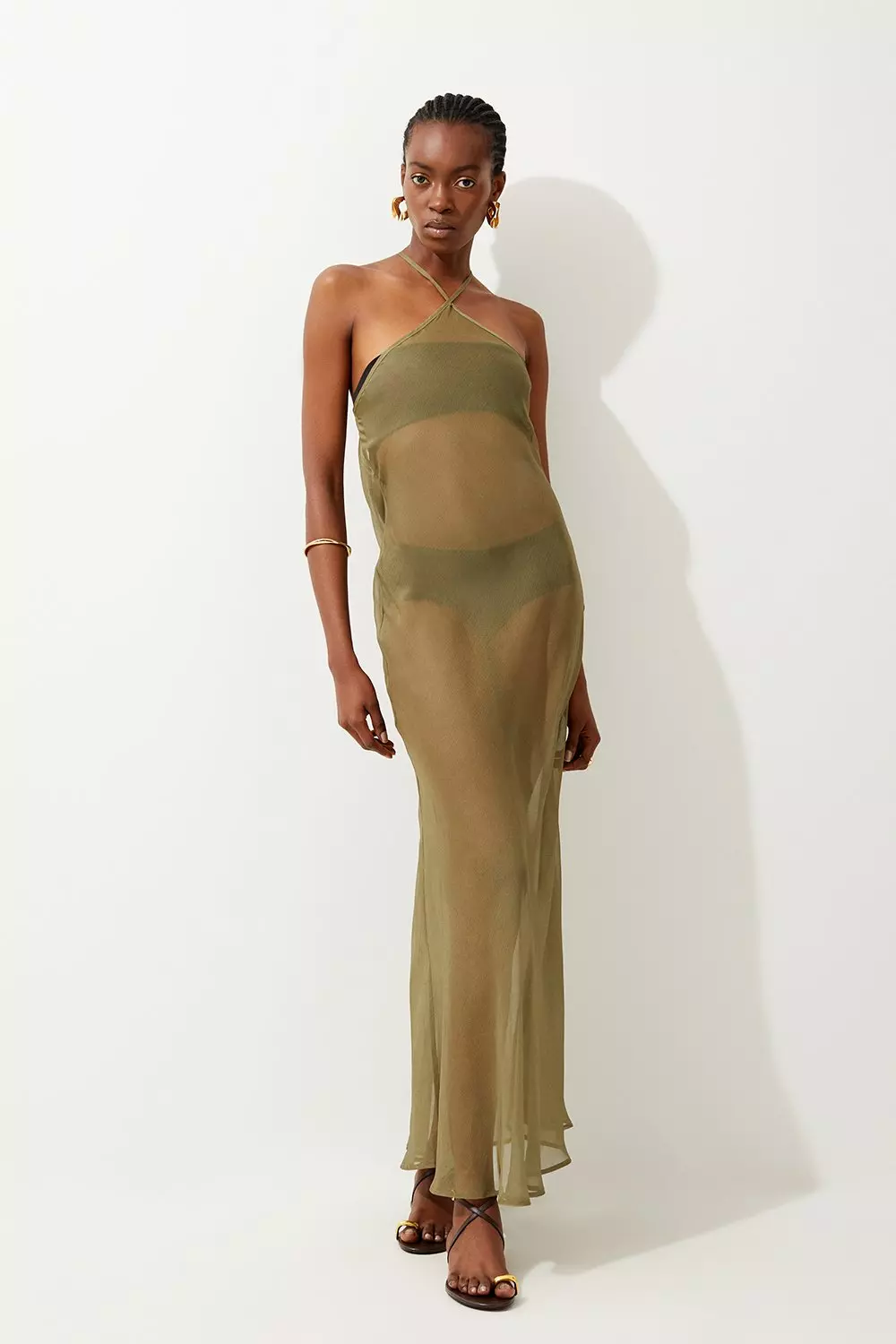 Elan halter maxi dress best sale