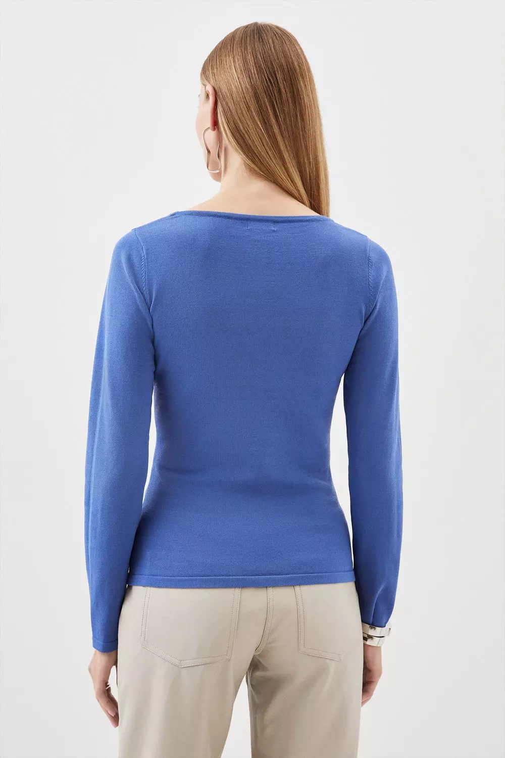 【KAREN MILLEN】コンパクト ストレッチ ボウタイ ネック ミディ KAREN MILLEN Compact Stretch Halter Neck Button Detail Midi