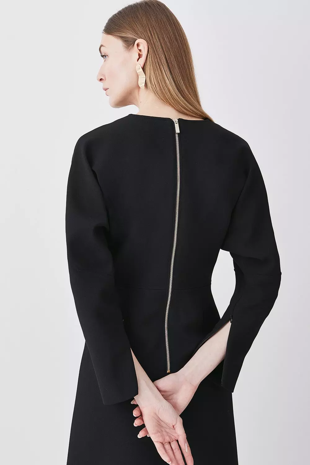 [RECTO] RC CURVED NECK STRUCTURED DRESS☆送料込☆ RECTO - Official Website