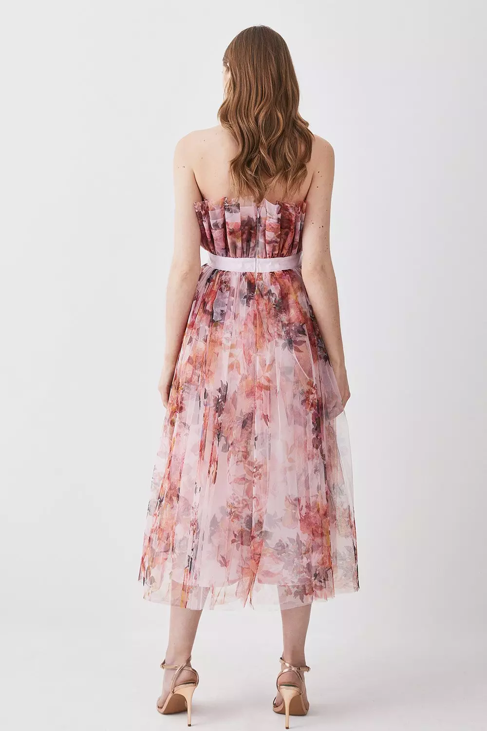 【Karen Millen】コントラスト ティップド バルドードレス KAREN MILLEN*コントラスト ティップドバルドーテーラードドレス