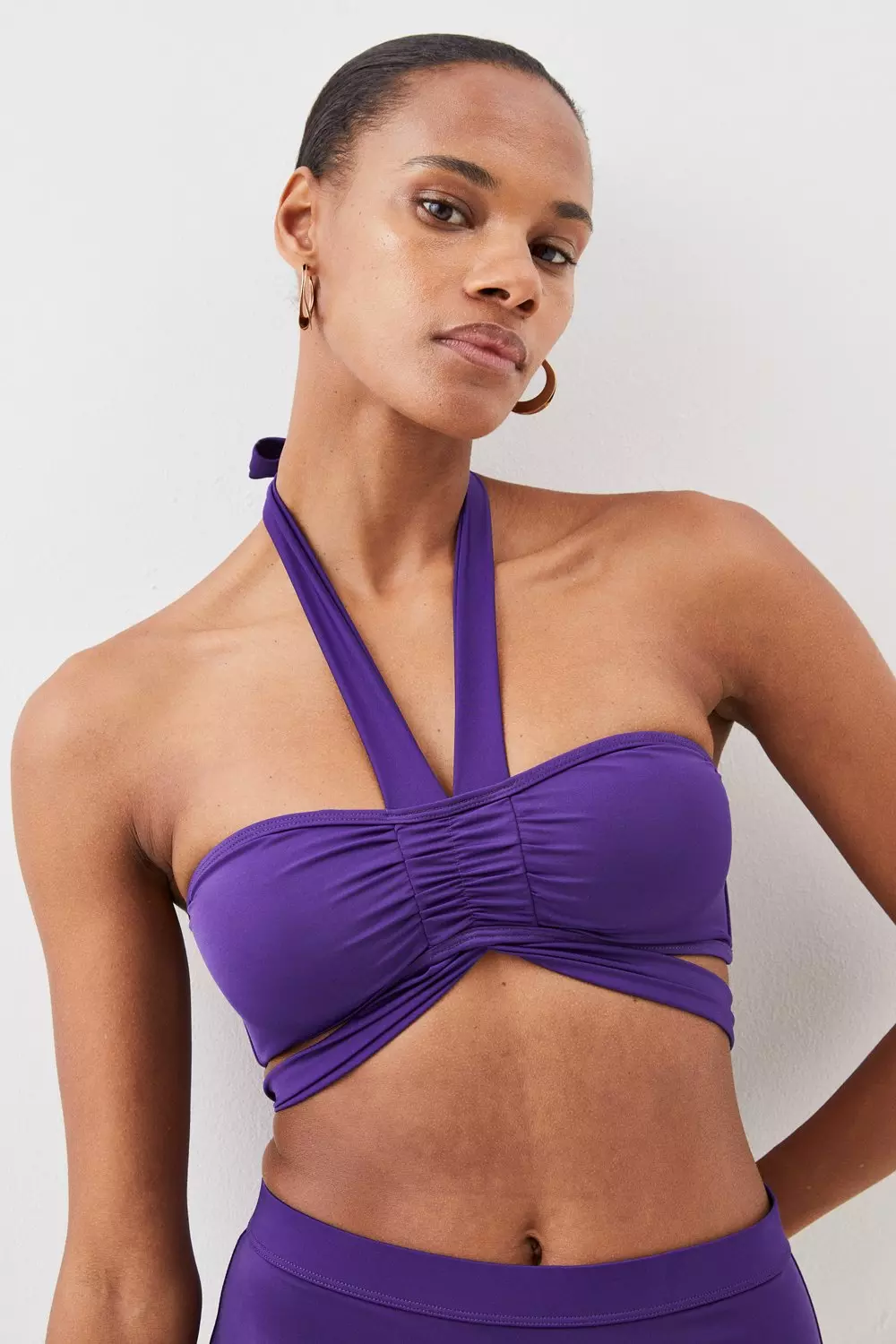 Strappy halter bikini top on sale