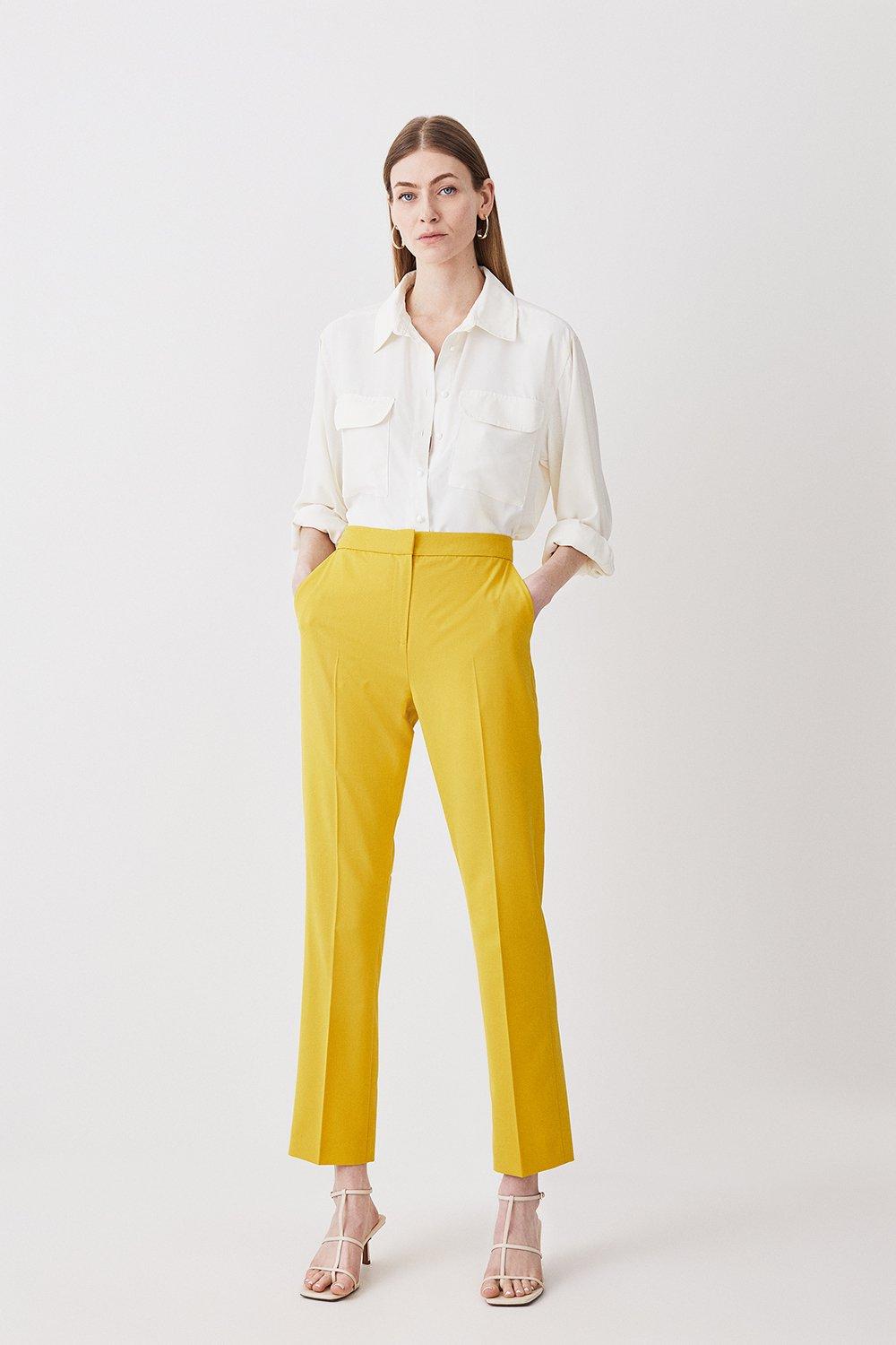 Tailored straight pants