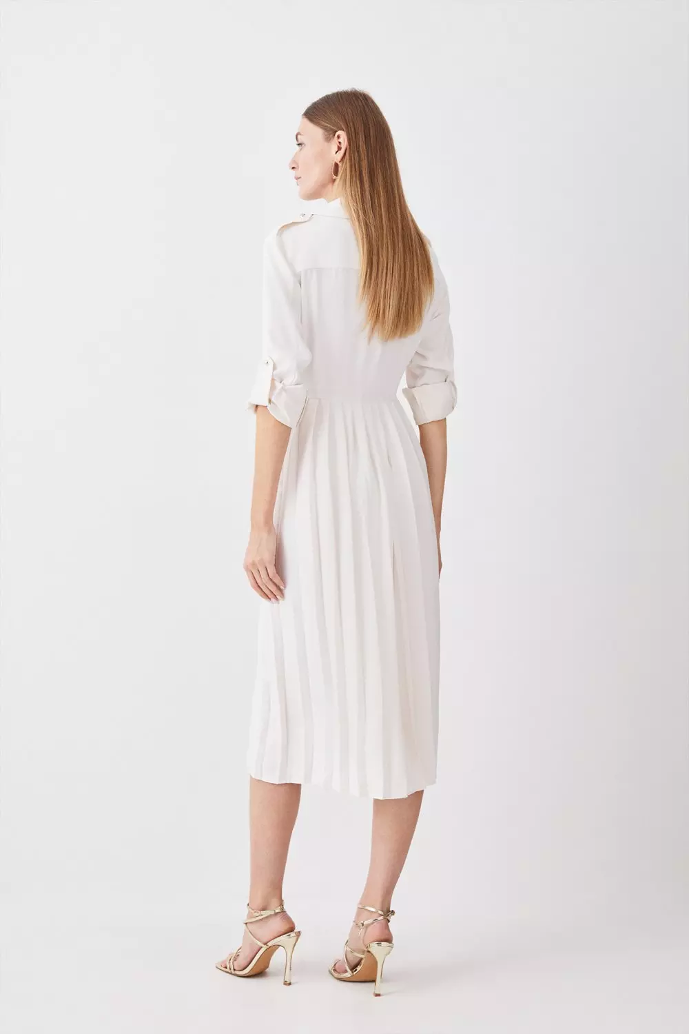 Karen millen pleated shirt dress 2025