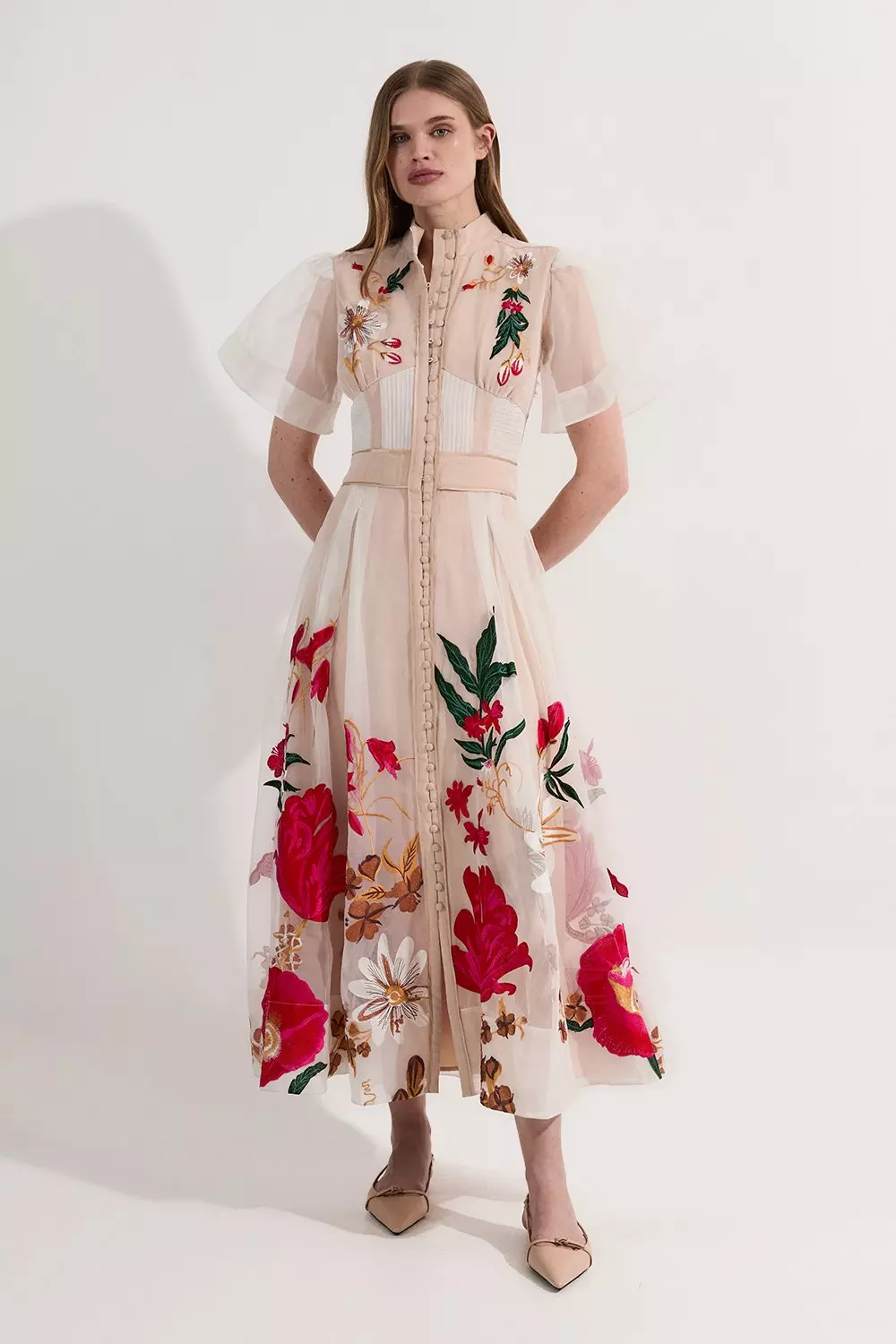 ANDRÉSD key neck embroidery dress ANDRESD key neck embroidery dress | ALL ITEM | ROOM903 online
