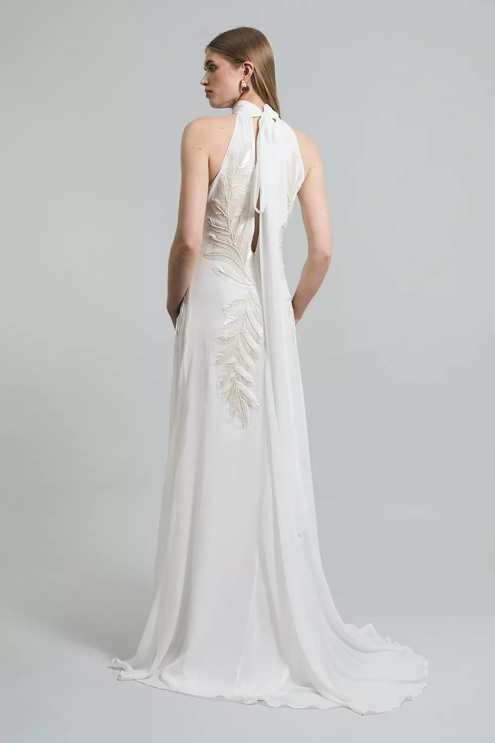 ◆KAREN MILLEN◆ テーラード ペンシル ミディドレス / ivory Buy Karen Millen Forever Belted Long Sheer Sleeved Tailored