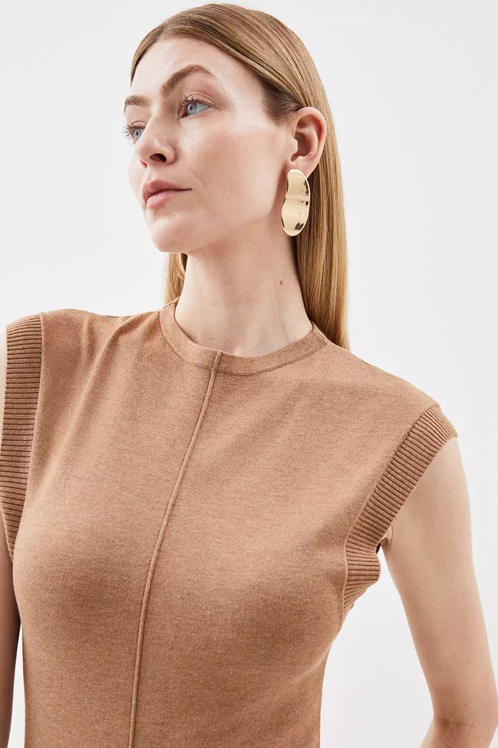 Viscose Blend Knitted Maxi Dress | Karen Millen