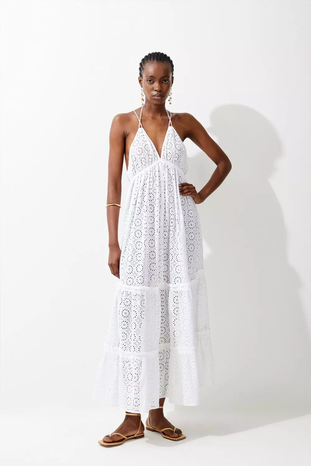 Tiered Maxi Beach Dress Karen Millen