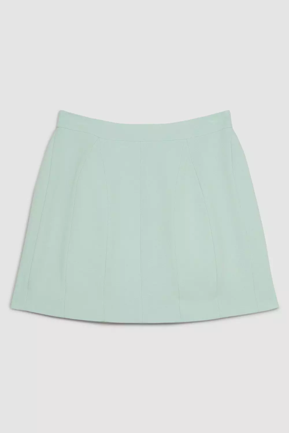 【Karen Millen】テーラードコットンフルミニスカート Compact Stretch Lantern Mini Skirt | Karen Millen