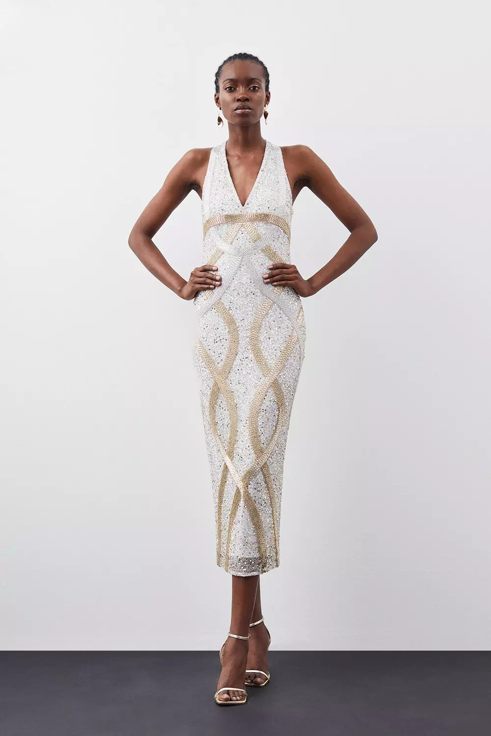 Karen millen jewelled neckline dress best sale