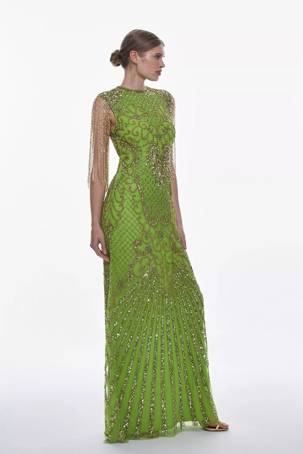 Karen millen green sequin dress hotsell