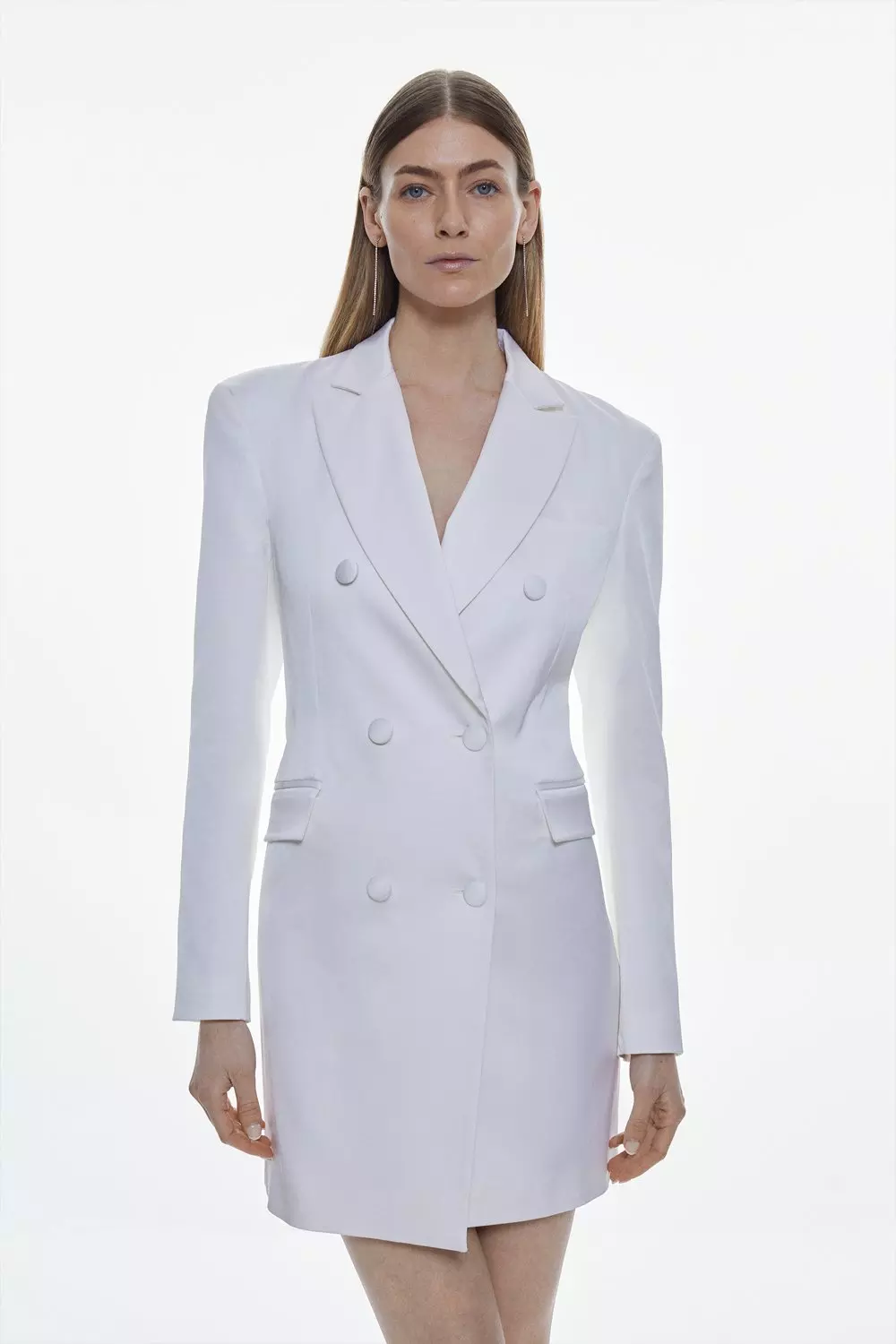 White open blazer sales