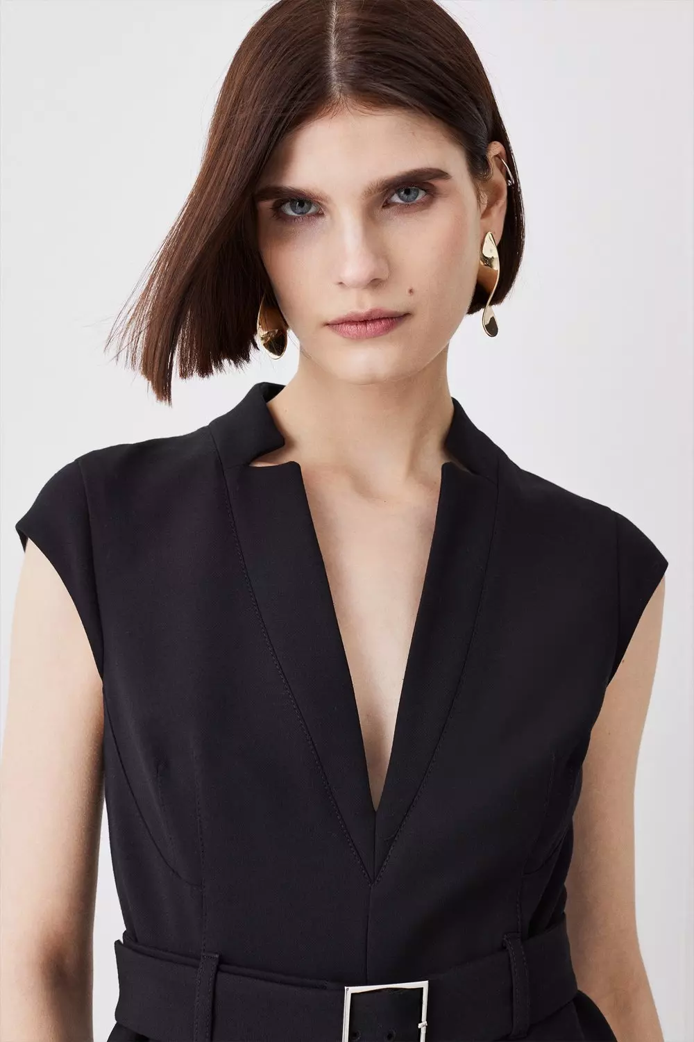 Karen millen asymmetric belted dress sale