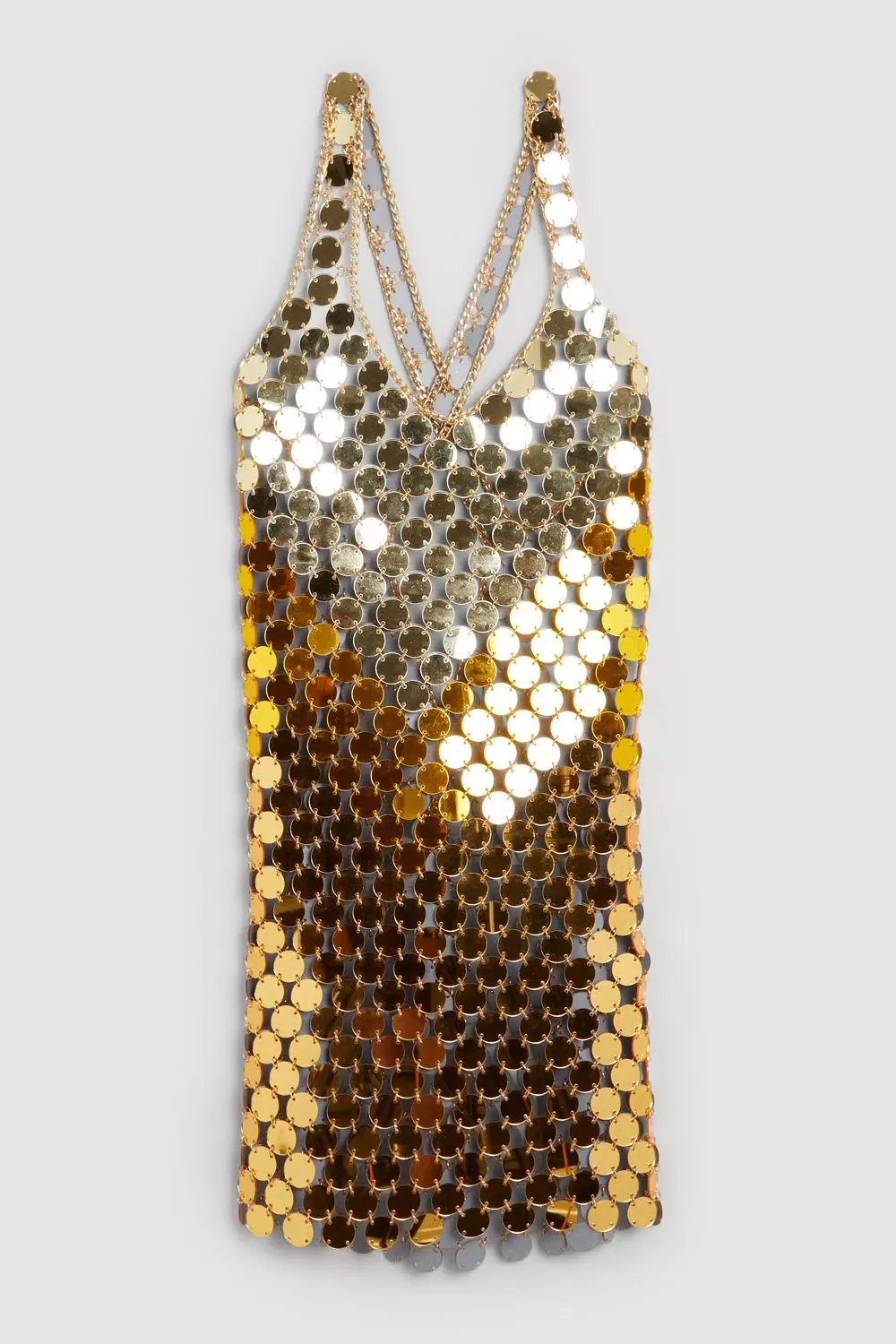 【Karen Millen】フローラル ジャカード ホルターミニワンピース Mirrored Disc Ombre Color Mini Dress | Karen Millen