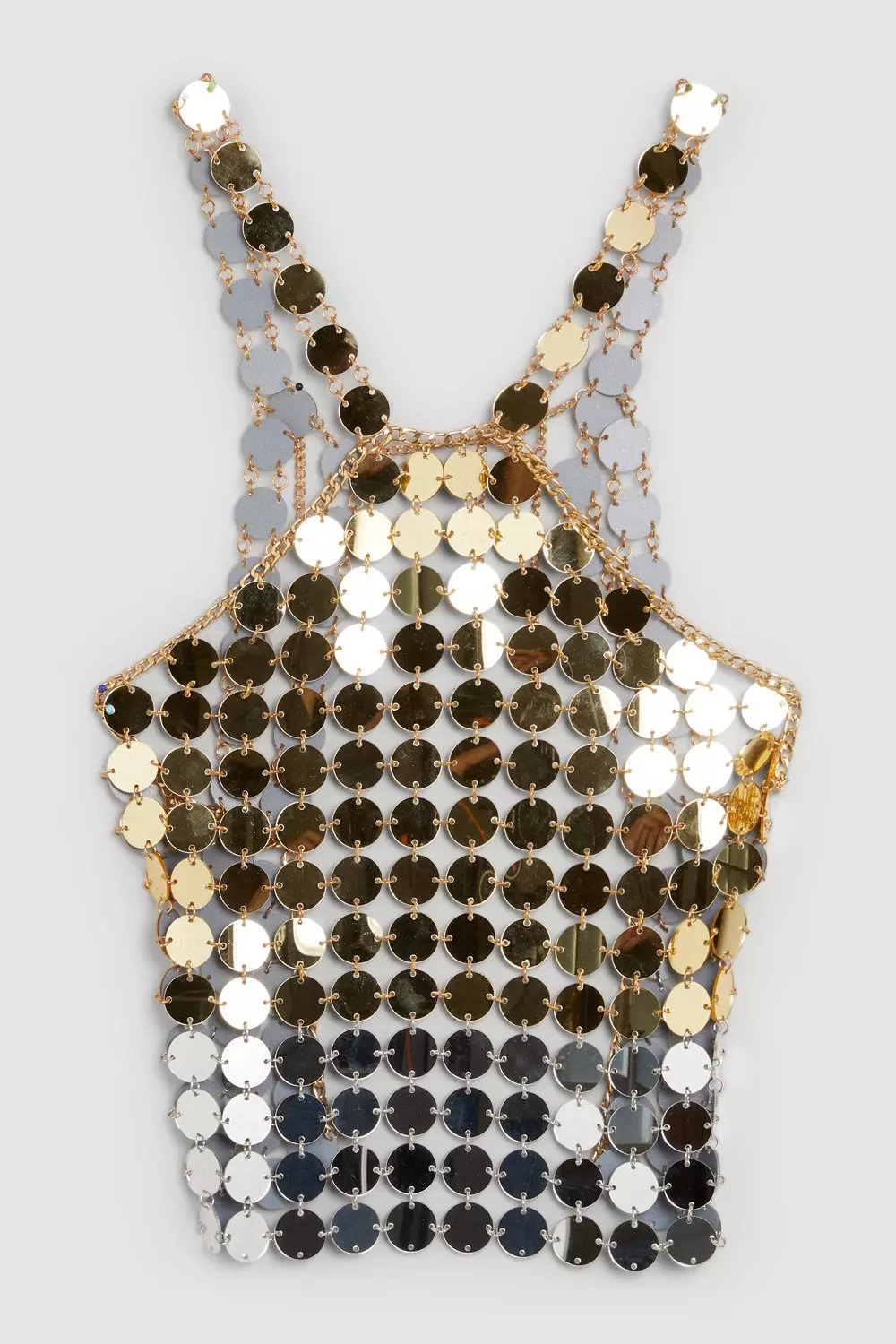 Mirrored Disc Halterneck Top | Karen Millen